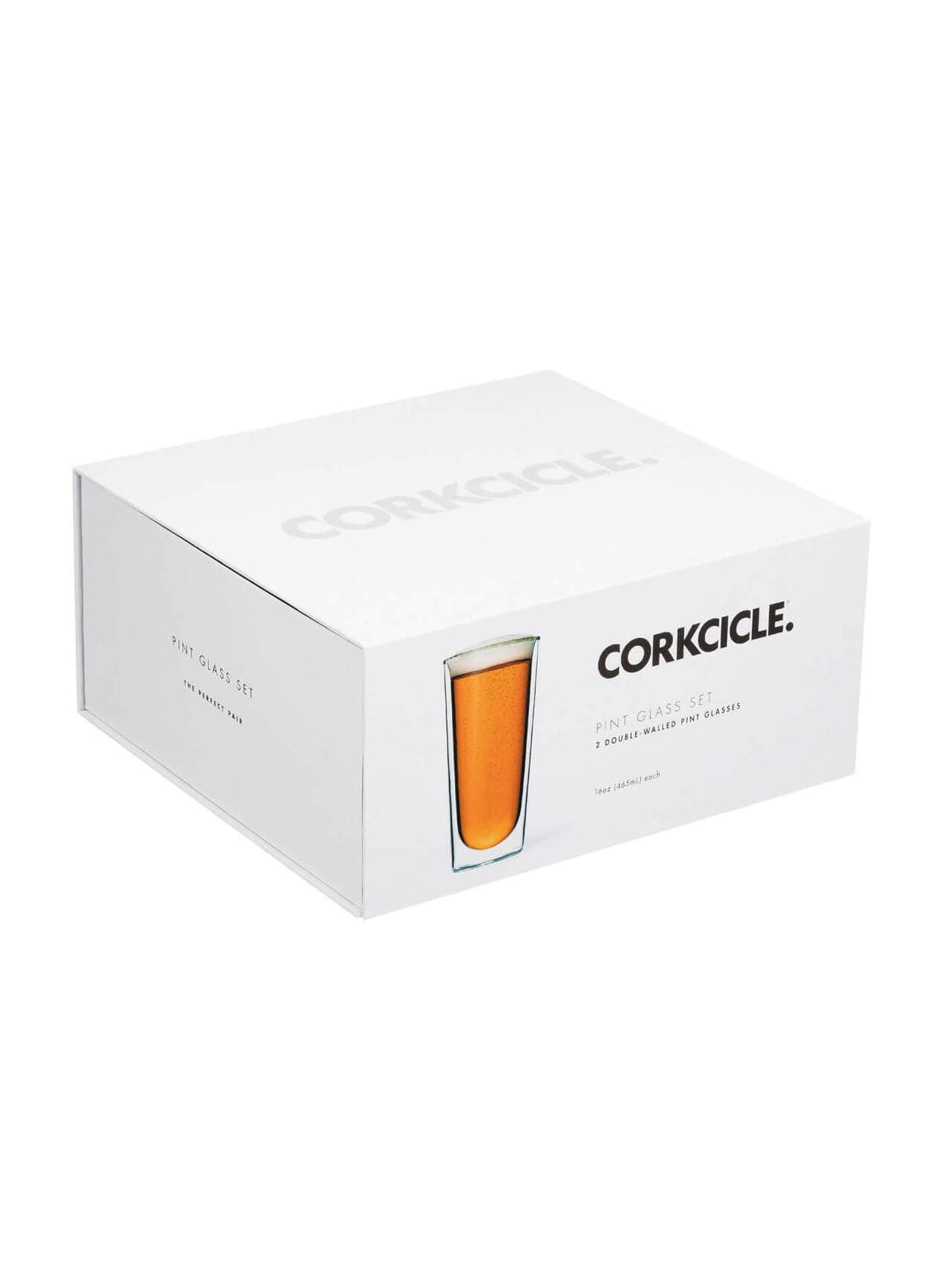 CORKCICLE Pint Glass Set of Two - White MISC