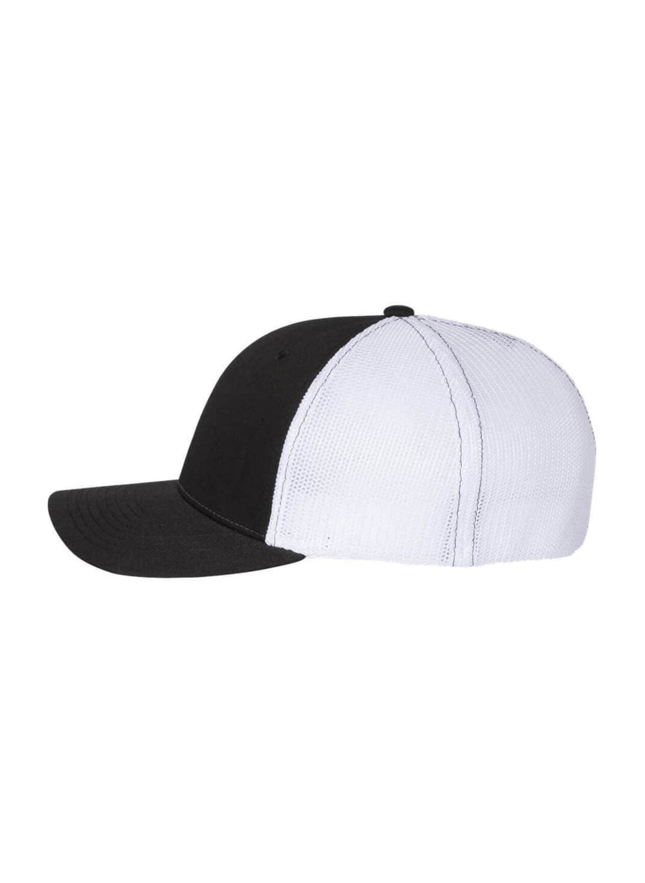 Richardson Fitted Trucker with R-Flex Hat - Black LG/XL