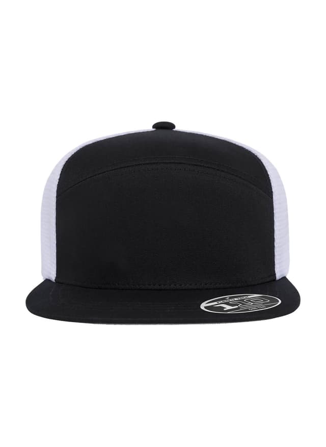 Flexfit 110 Mesh Arch Cap - Black / White (BLW) MISC