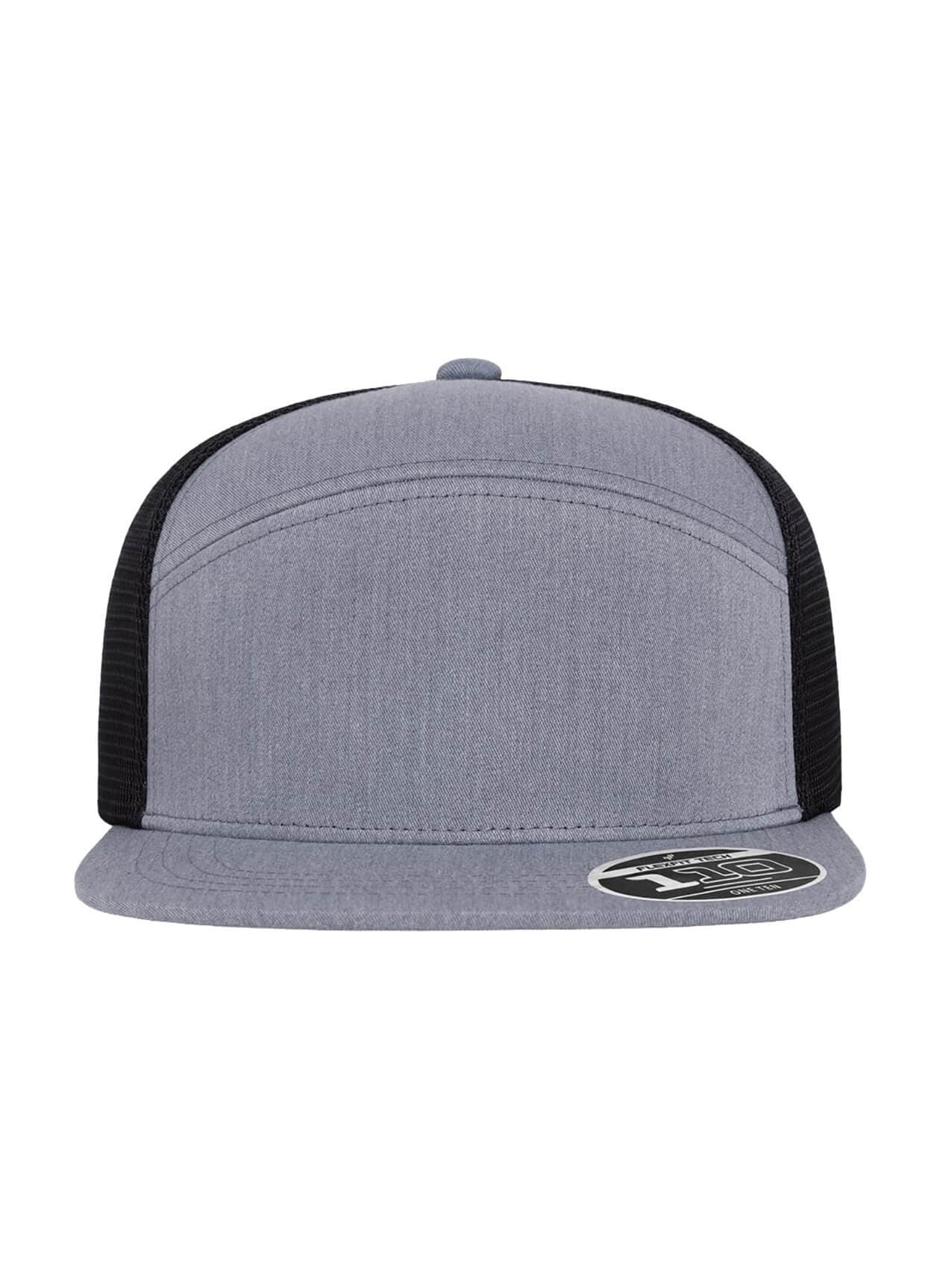 Flexfit 110 Mesh Arch Cap - Heather Grey / Black (GRB) MISC