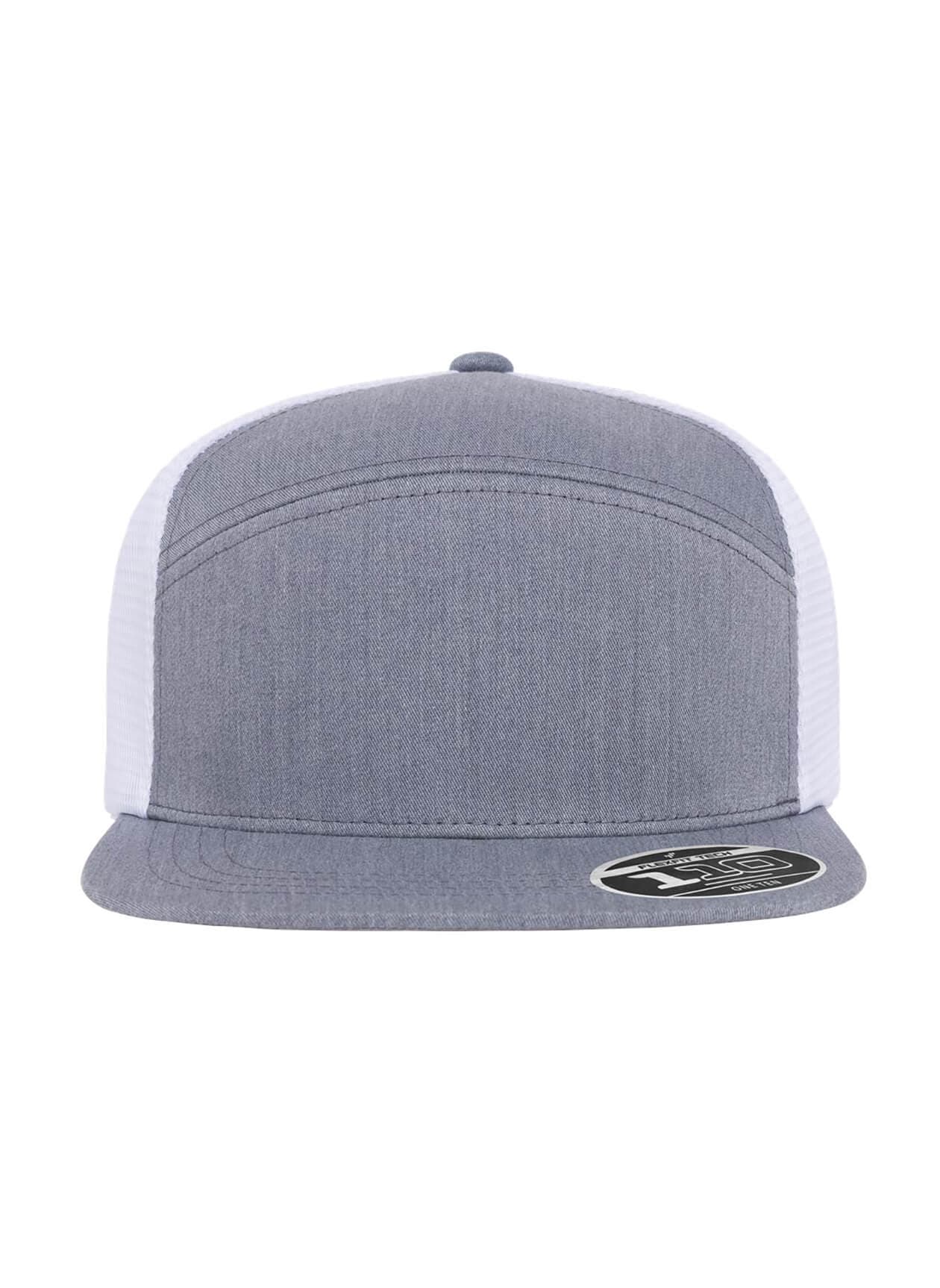 Flexfit 110 Mesh Arch Cap - Heather Grey / White (GRW) MISC