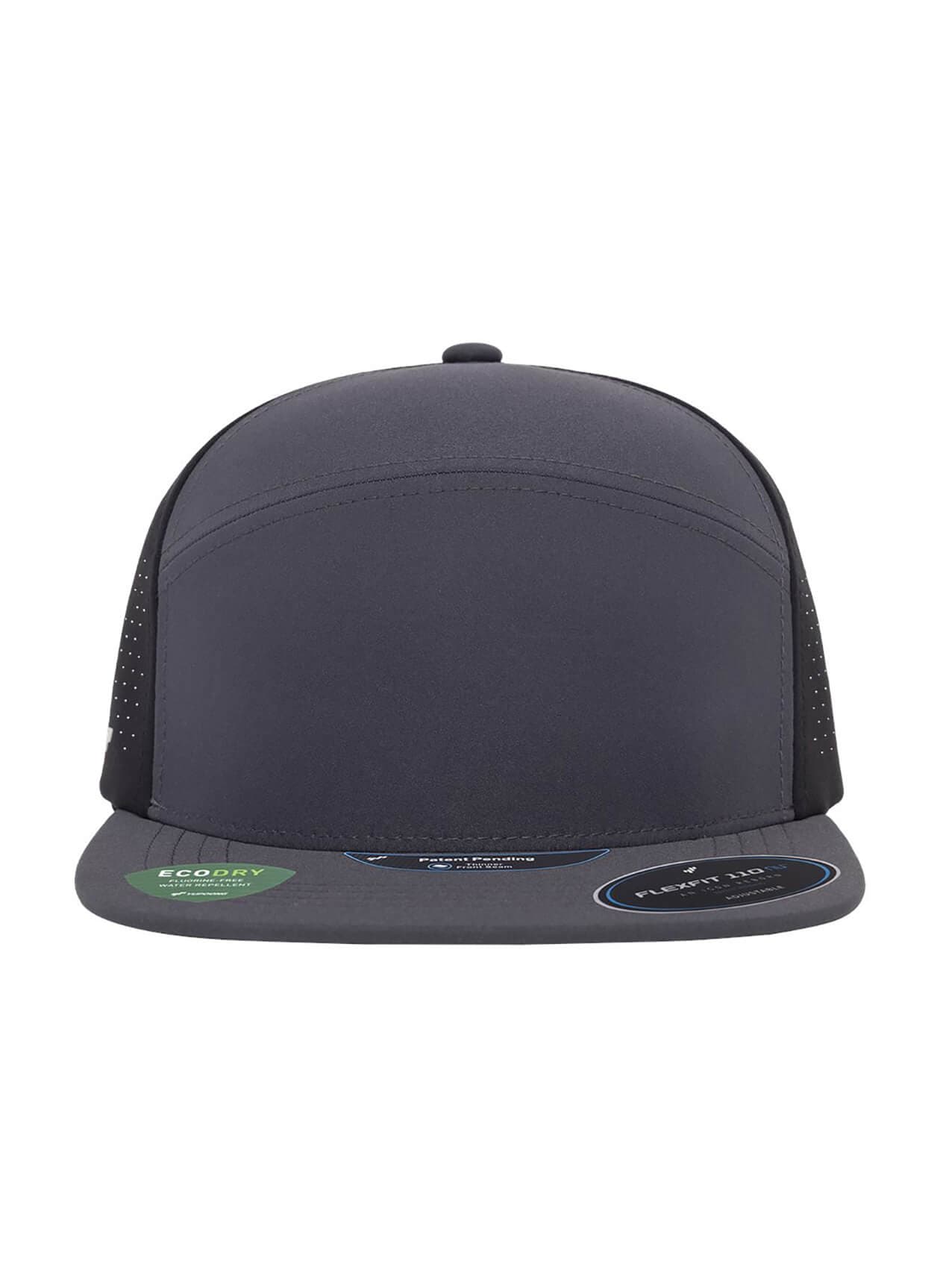 Flexfit 110 Premium Arch Perforated Cap - Charcoal / Black (CHB) MISC