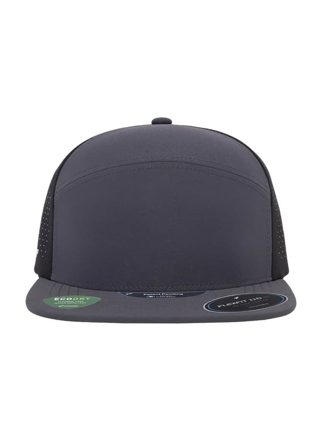 Flexfit 110 Premium Arch Perforated Cap - Charcoal / Black (CHB) MISC