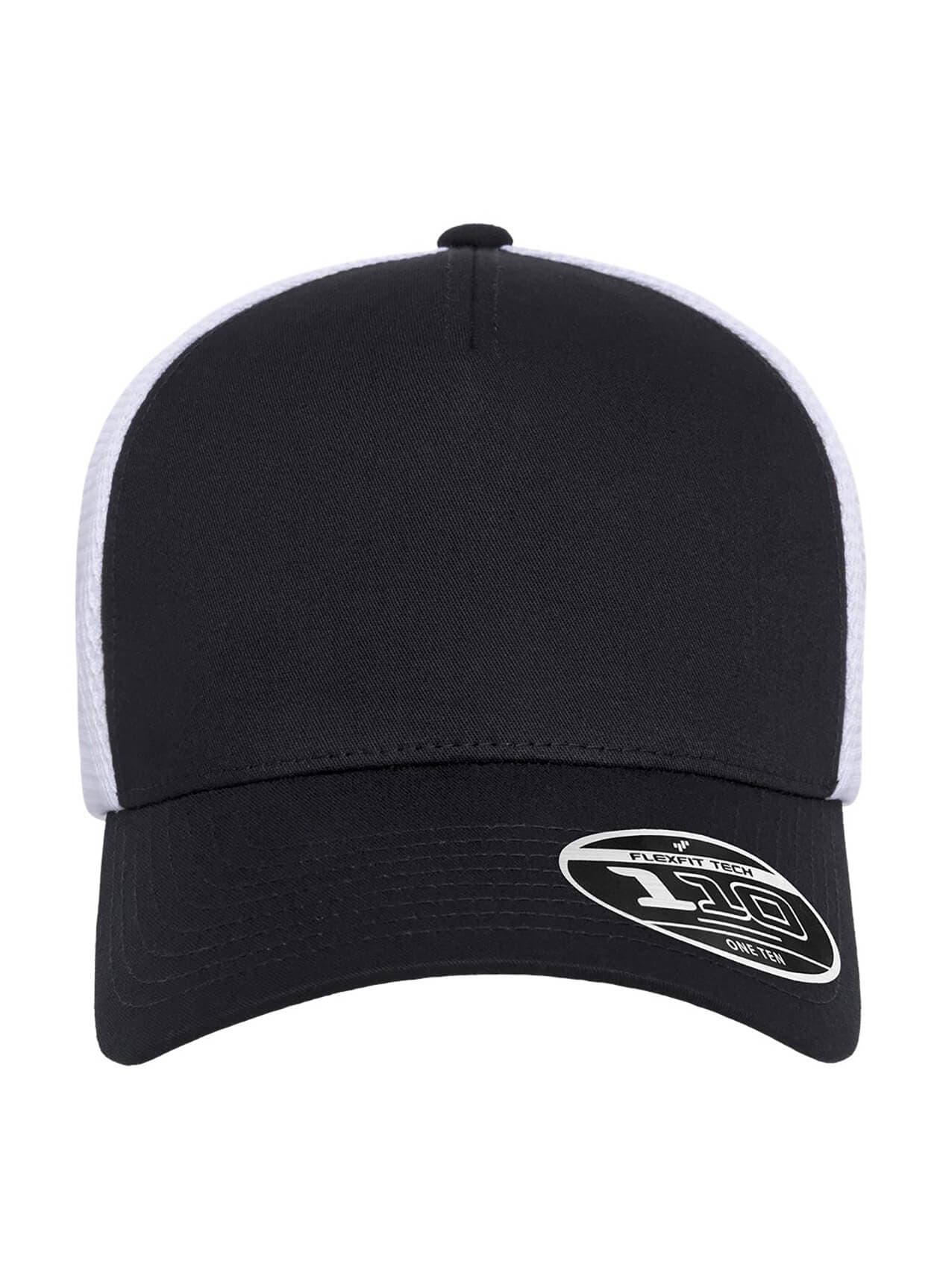 Flexfit 110 Five-Panel Mesh Cap - Black / White (BLW) MISC