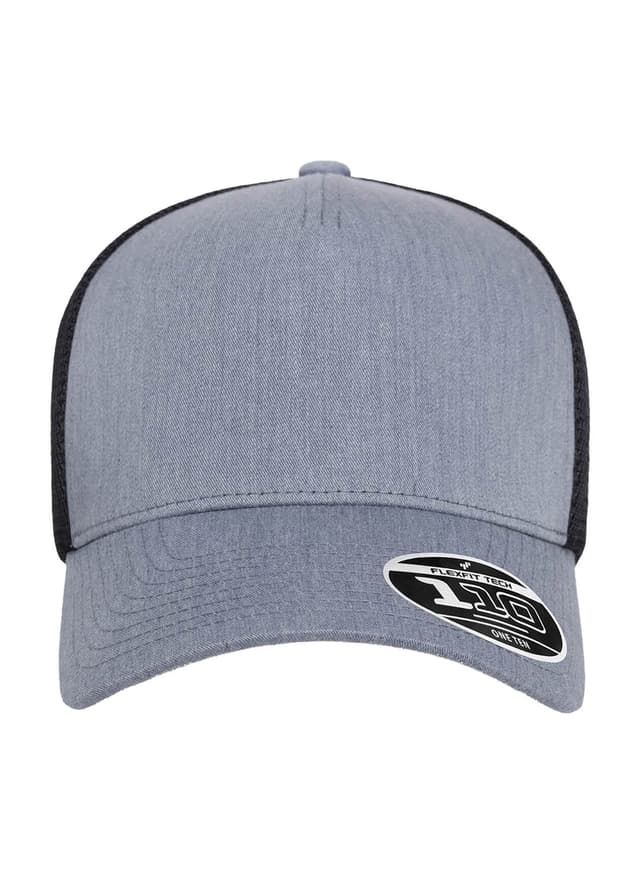 Flexfit 110 Five-Panel Mesh Cap - Heather Grey / Black (GRB) MISC