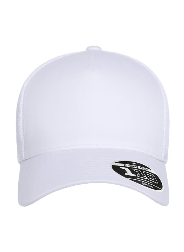 Flexfit 110 Five-Panel Mesh Cap - White MISC