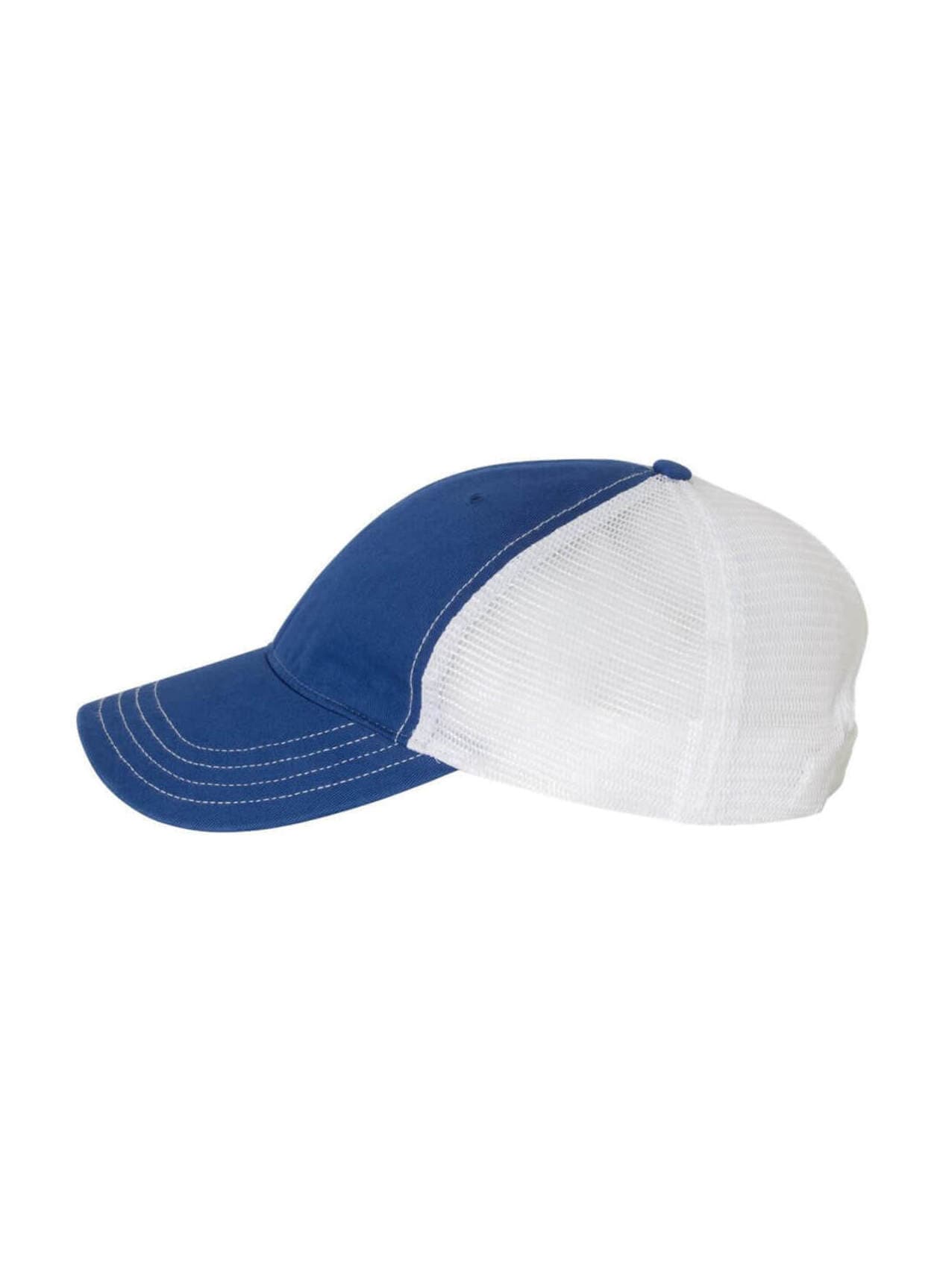 Richardson Garment-Washed Trucker Hat - Royal / White (ROW) MISC