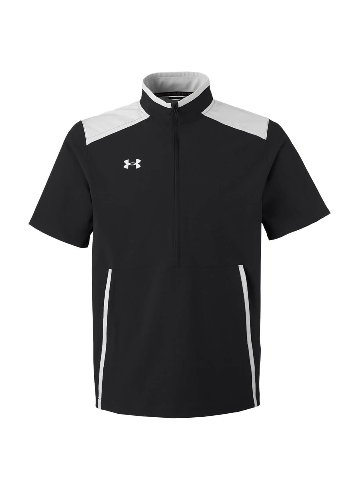Under Armour Men's Motivate 3.0 Short Sleeve Half-Zip - Black / Mod Grey / White 3XL