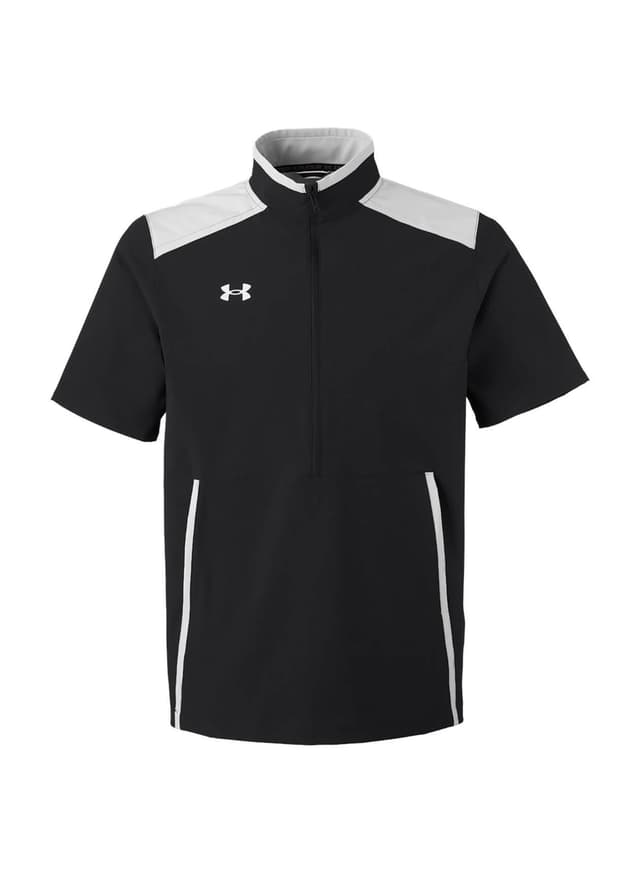 Under Armour Men's Motivate 3.0 Short Sleeve Half-Zip - Black / Mod Grey / White 3XL