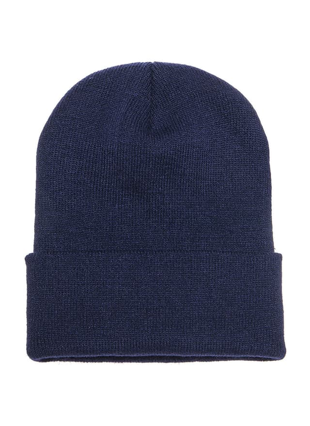 Yupoong Cuffed Knit Beanie - Navy MISC