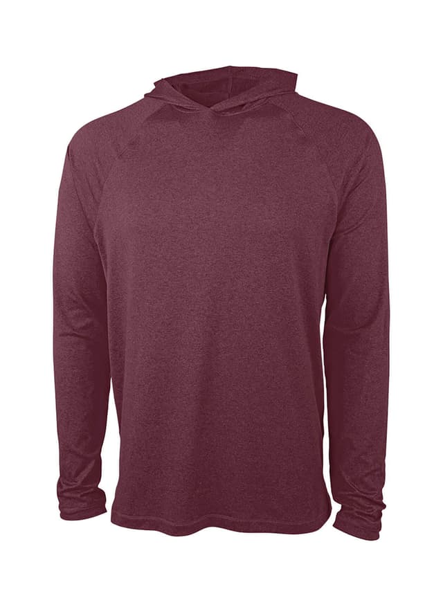 Charles River Men's Cayak Lightweight Stretch Hoodie - Burgundy Heather (128) 3XL