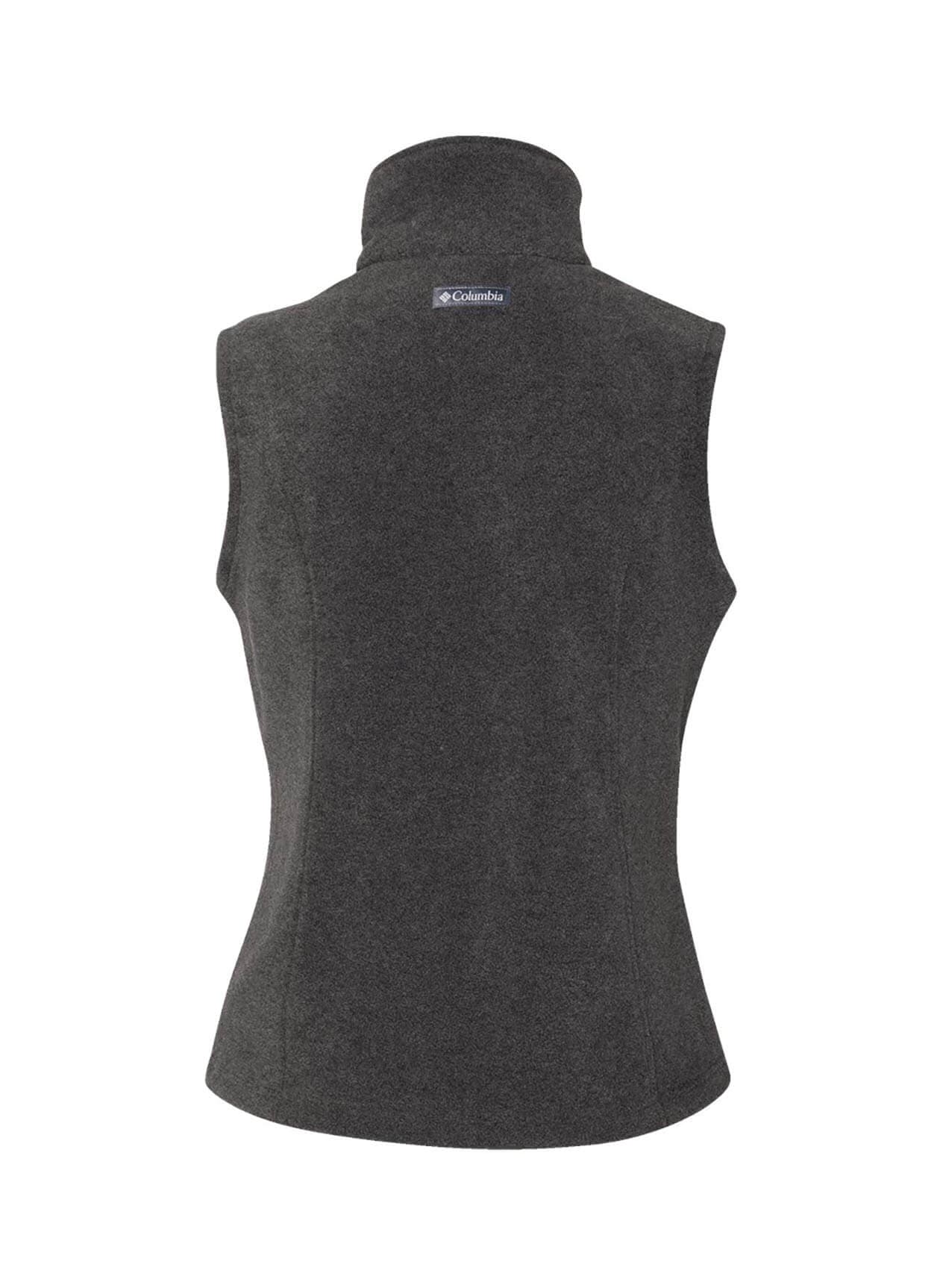 Columbia Women's Benton Springs Fleece Vest (Blank Chest) - Dark Grey LG