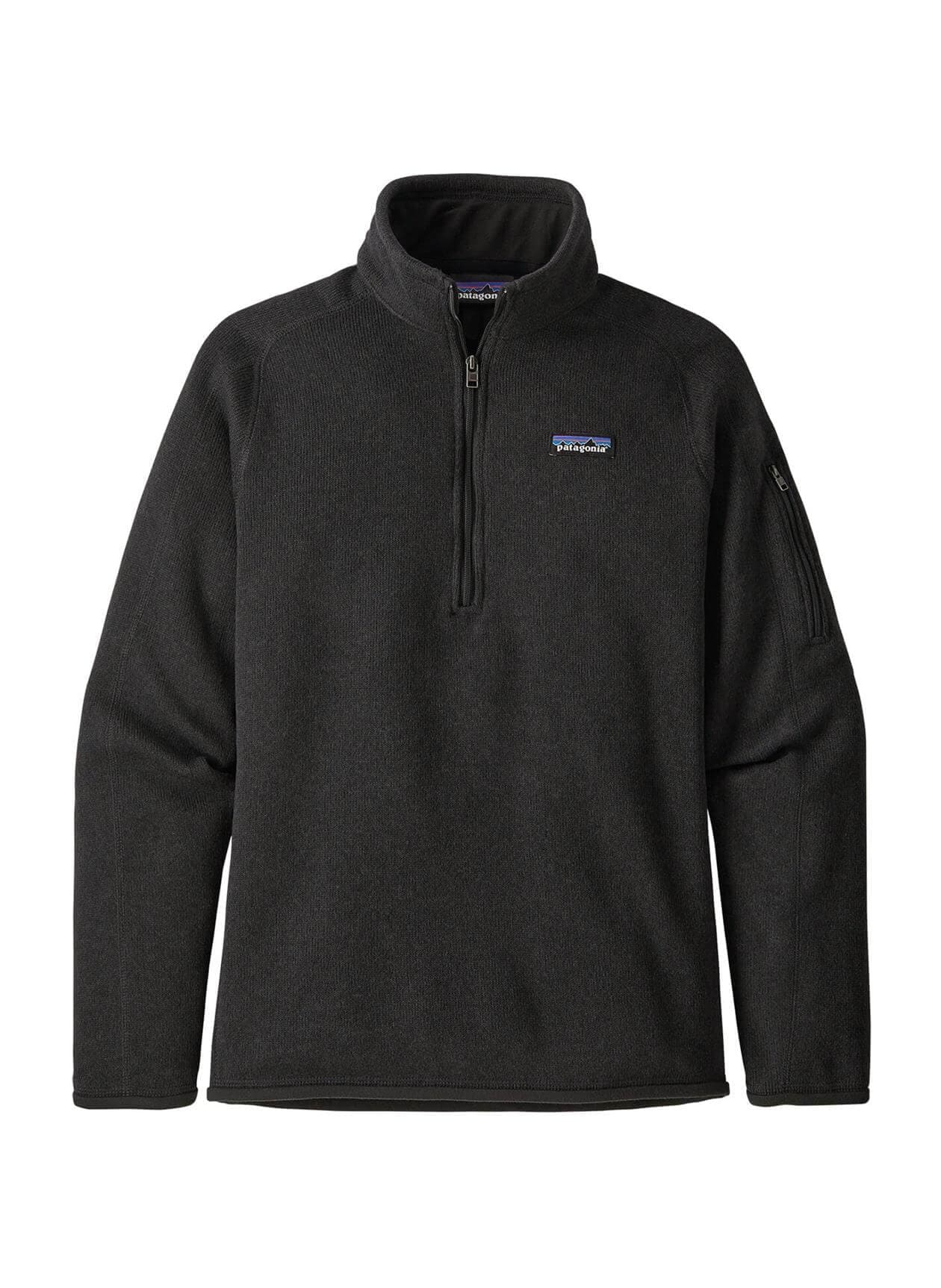 Patagonia Women's Better Sweater Quarter-Zip - Black (BLK) LG