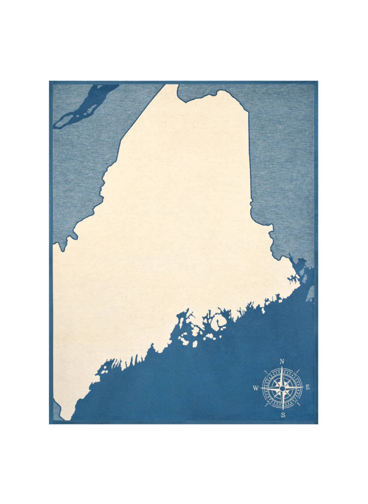 ChappyWrap Maine Map Blanket