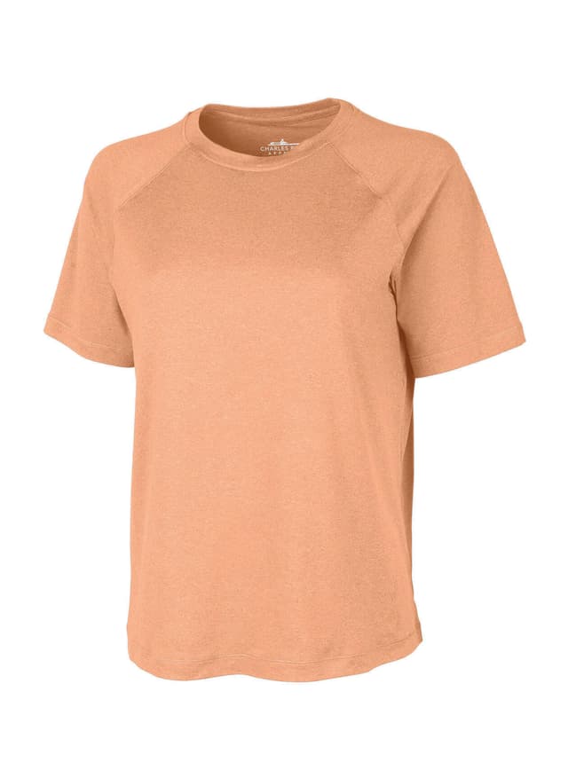 Charles River Women's Cayak Lightweight Stretch Short Sleeve T-Shirt - Orange 3XL
