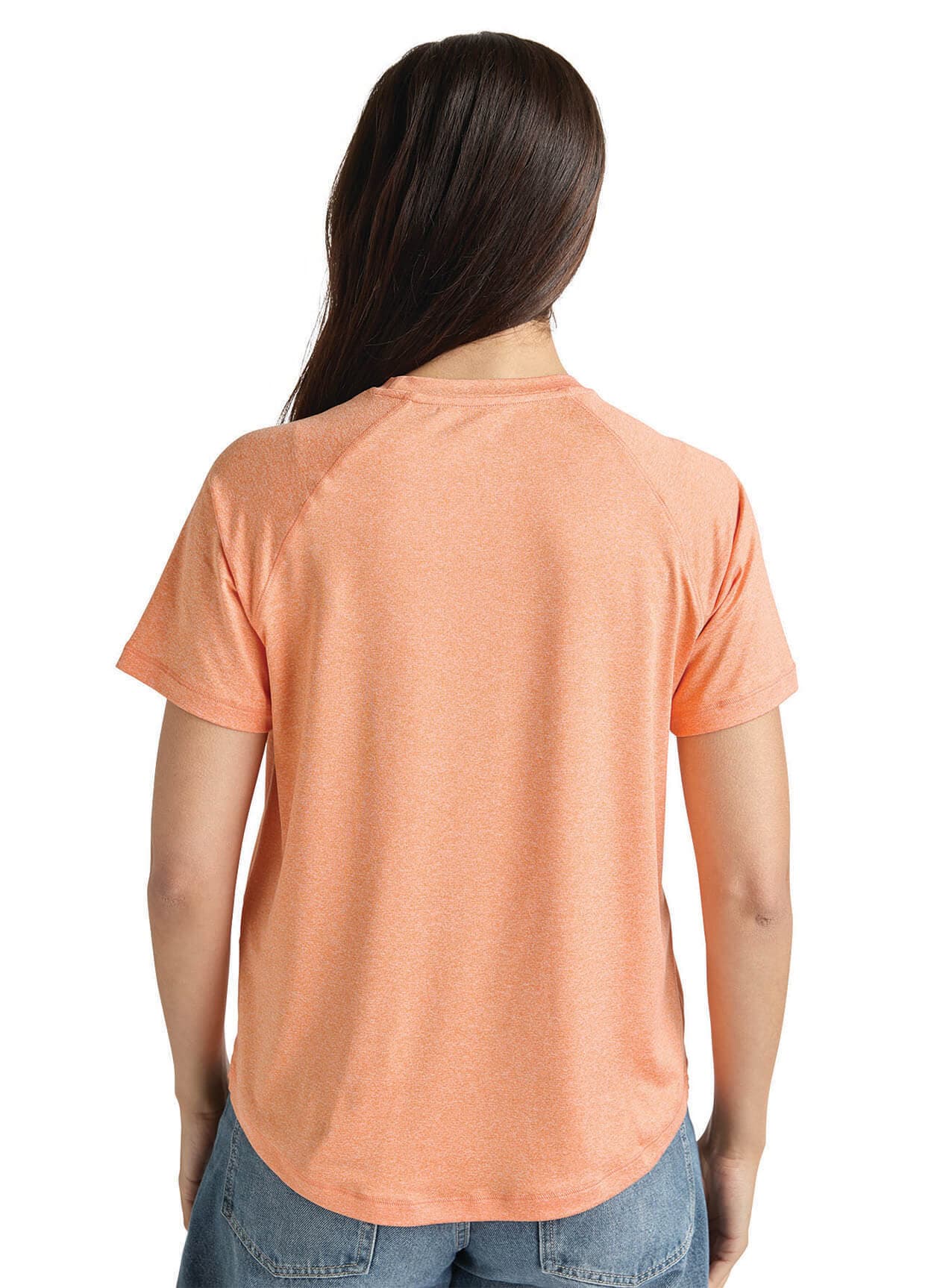 Charles River Women's Cayak Lightweight Stretch Short Sleeve T-Shirt - Orange 3XL