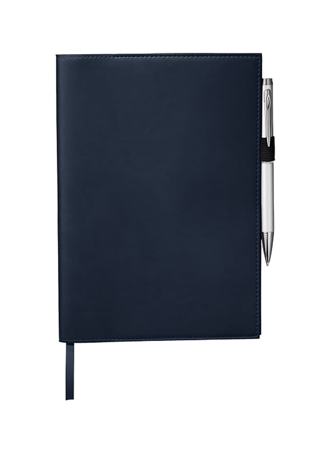 JournalBooks 6" x 8.5" FSC Mix Pedova Refillable Notebook - Navy MISC