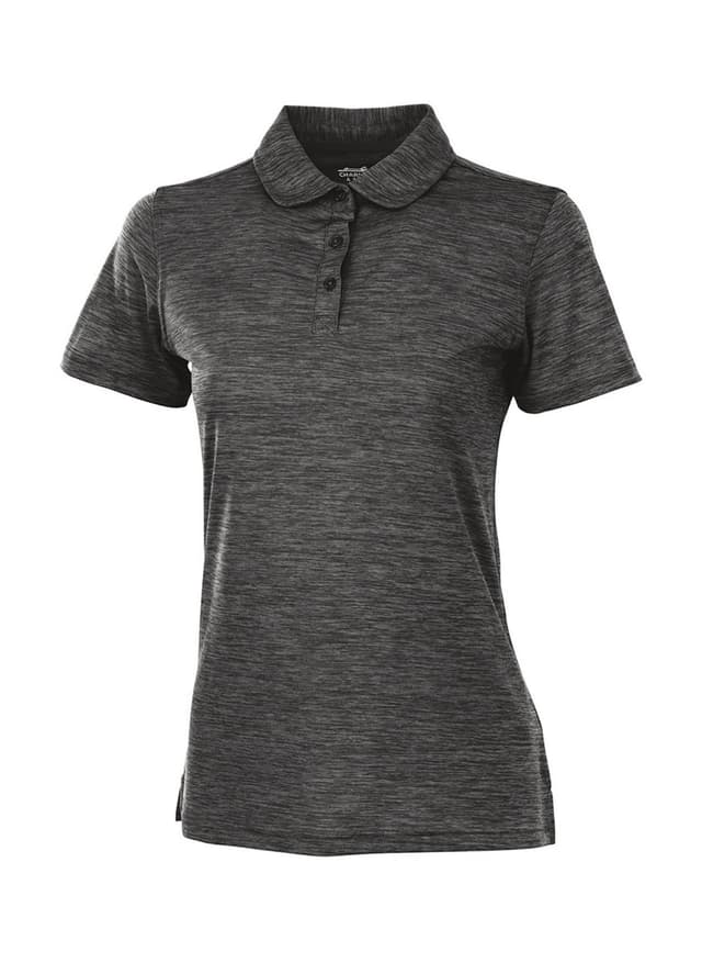 Charles River Women's Space Dye Polo - Black 3XL