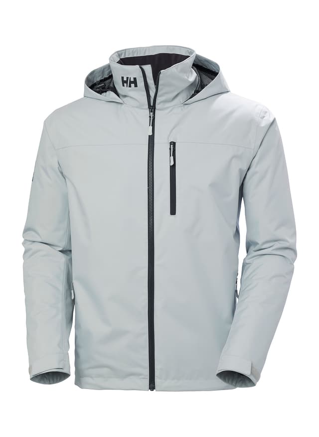 Helly Hansen Men's Crew Hooded Midlayer Jacket 2.0 - Light Grey 3XL