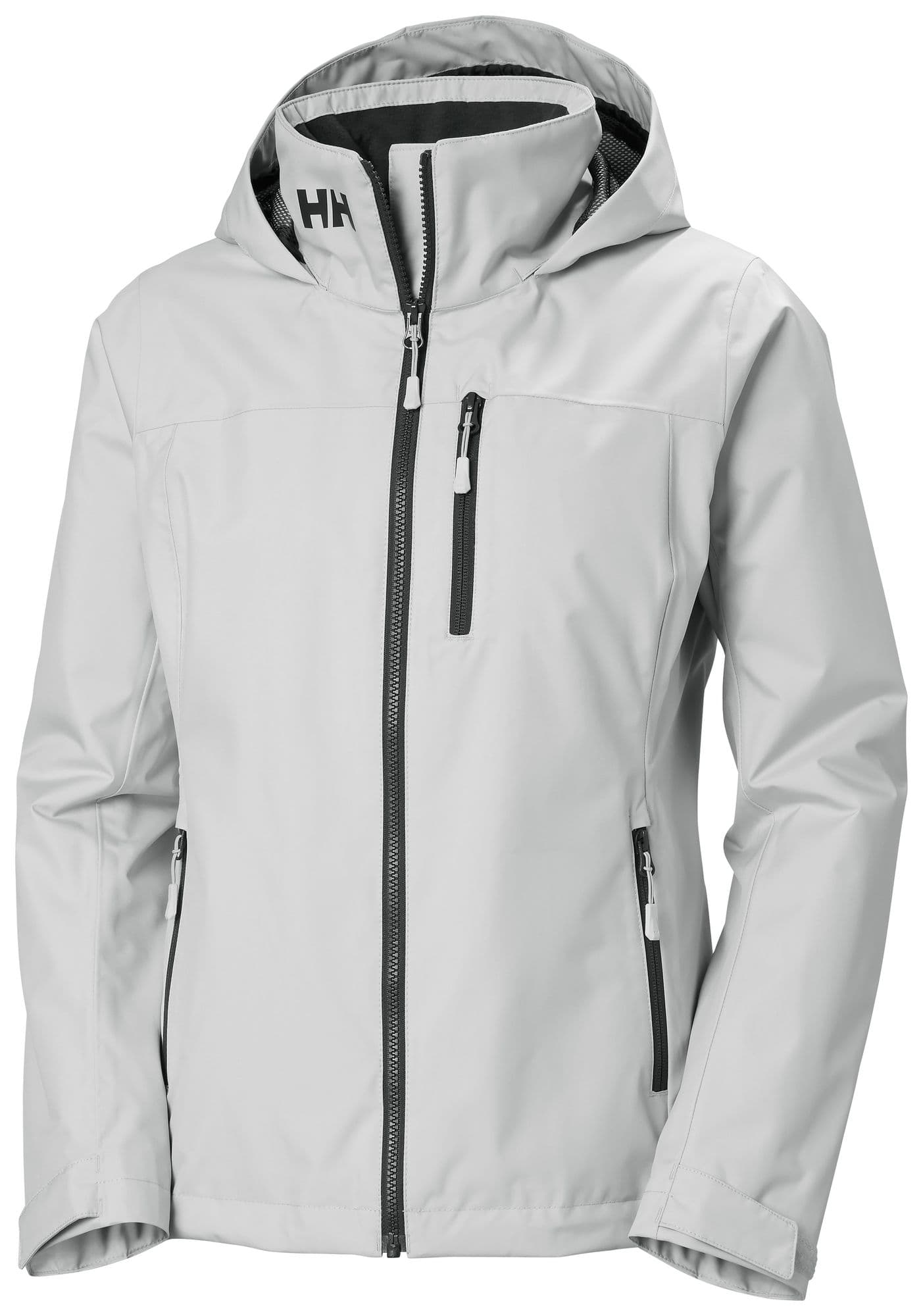 Helly Hansen Women's Crew Hooded Midlayer Jacket 2.0 - Light Grey 3XL