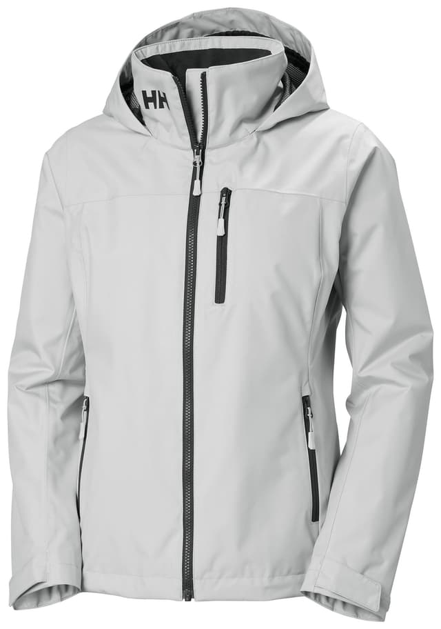 Helly Hansen Women's Crew Hooded Midlayer Jacket 2.0 - Light Grey 3XL
