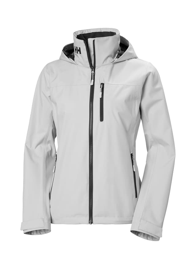 Helly Hansen Women's Crew Hooded Jacket 2.0 - Light Grey 3XL