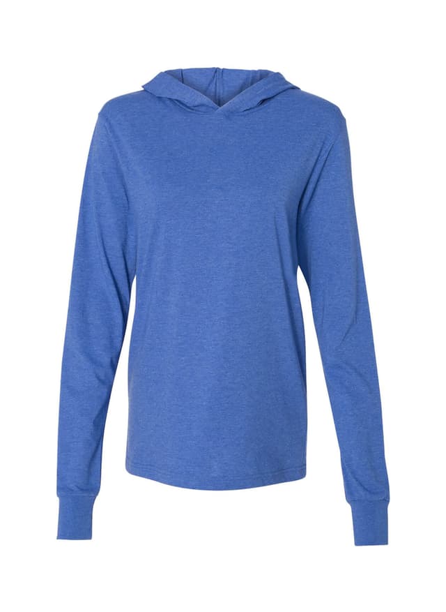 Bella + Canvas Men's Jersey Hoodie - Blue LG