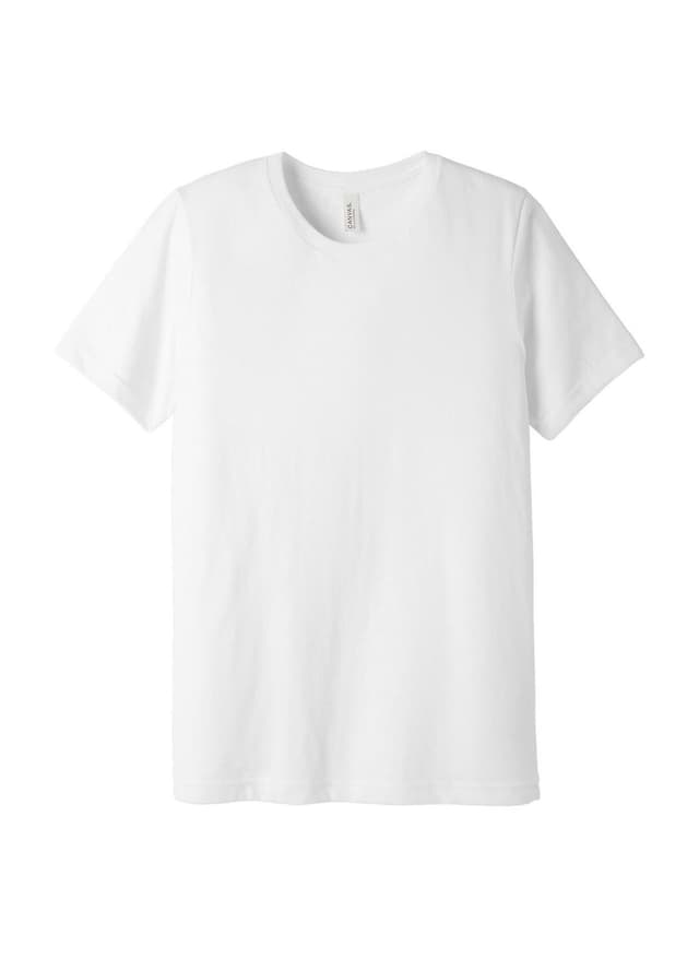 Bella + Canvas Men's Poly-Cotton T-Shirt - White LG