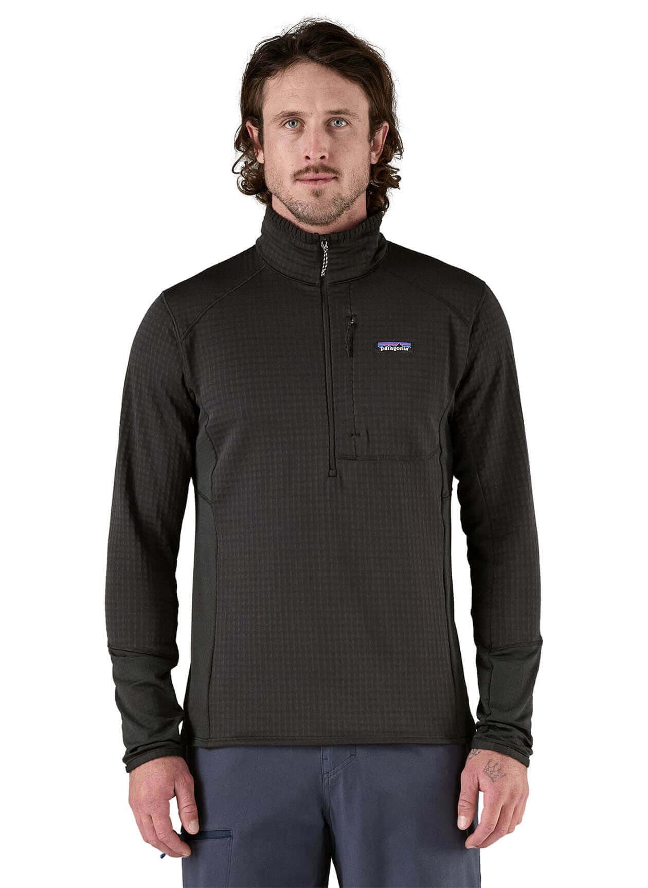 Patagonia Men's R1 Pullover - Black (BLK) 3XL