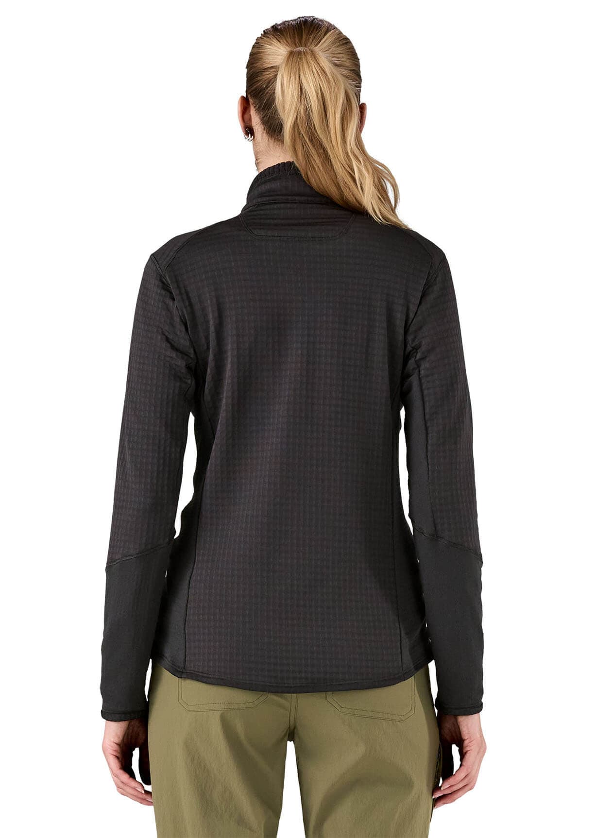 Patagonia Women's R1 Pullover SP25 - Black (BLK) LG