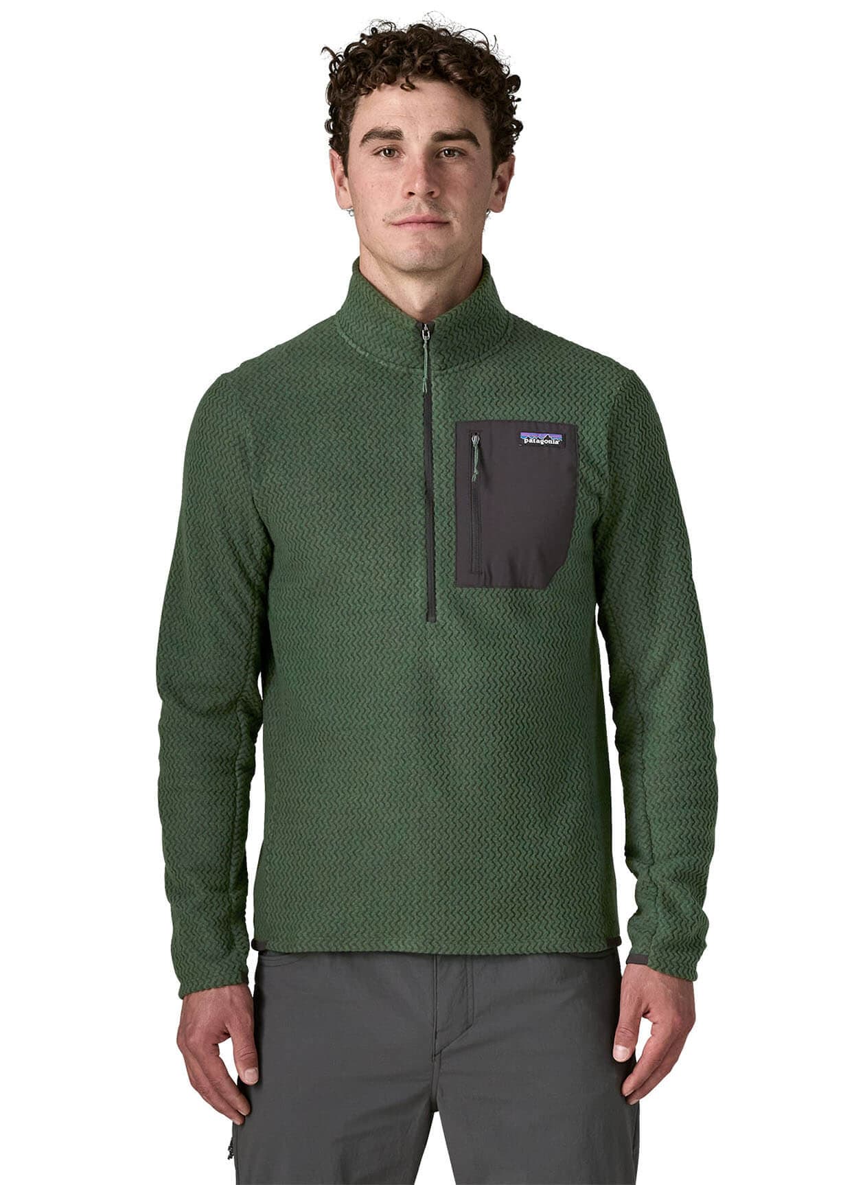 Patagonia Men's R1 Air Zip Neck - Treeline Green 3XL
