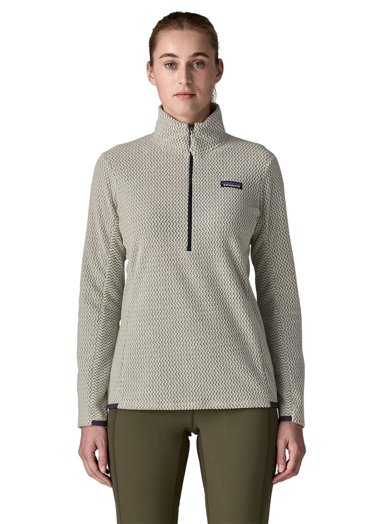 Patagonia Women's R1 Air Zip Neck - Birch White LG