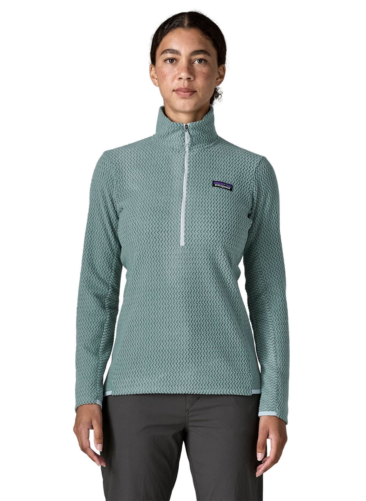 Patagonia Women's R1 Air Zip Neck - Cyan LG