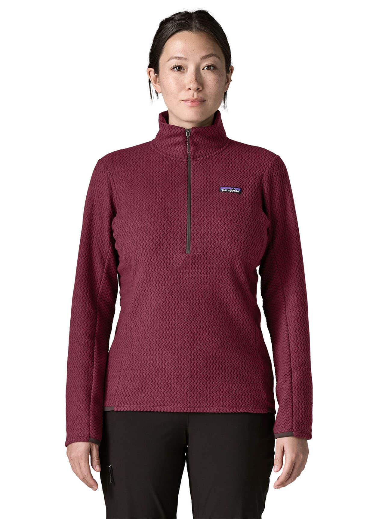 Patagonia Women's R1 Air Zip Neck - Berry Fig LG