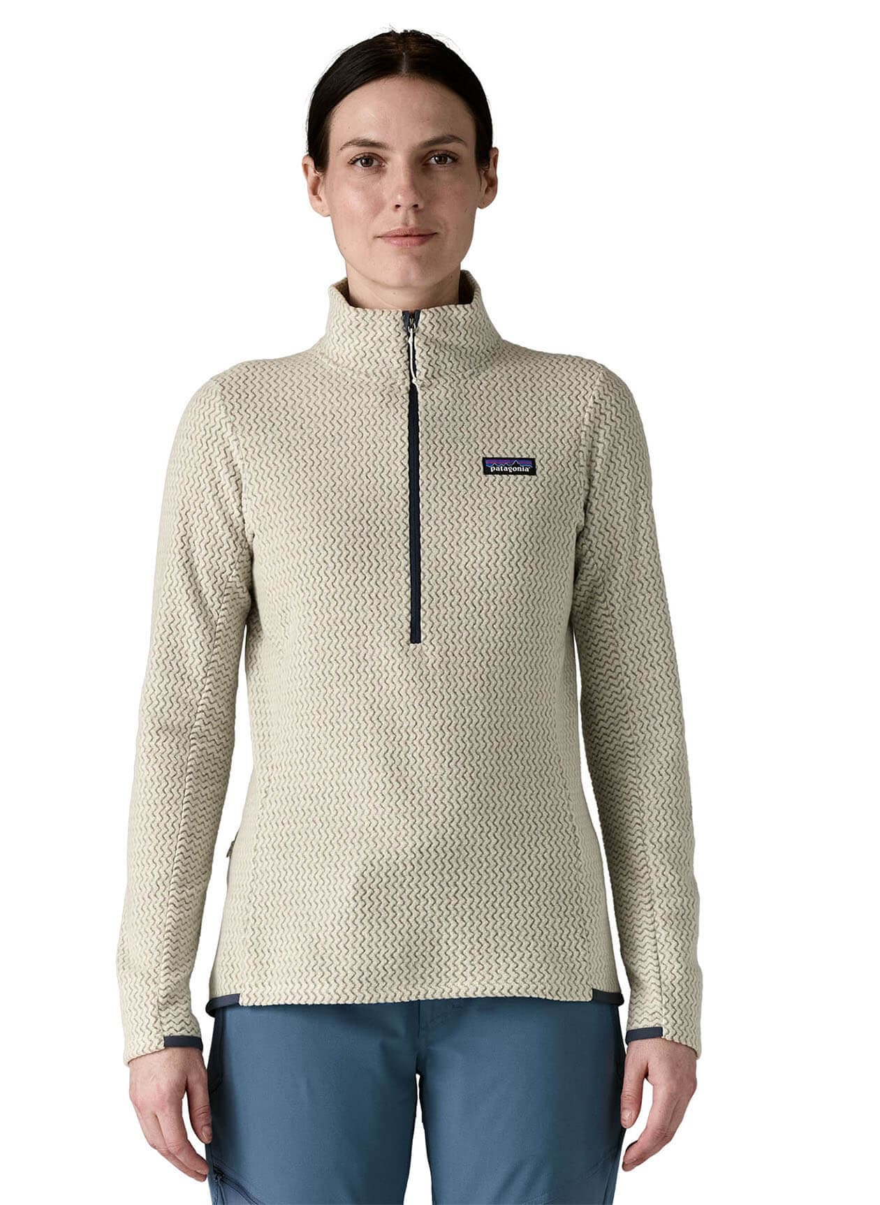 Patagonia Women's R1 Air Zip Neck - Wool White LG