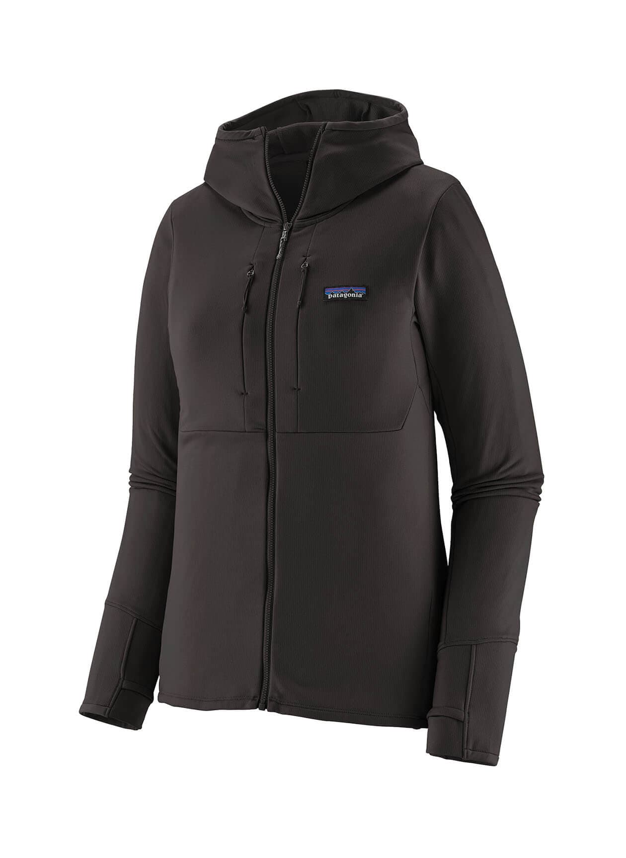 Patagonia Women's R1 Thermal Full-Zip Hoody - Black LG