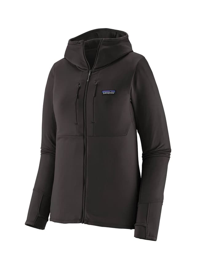 Patagonia Women's R1 Thermal Full-Zip Hoody - Black LG