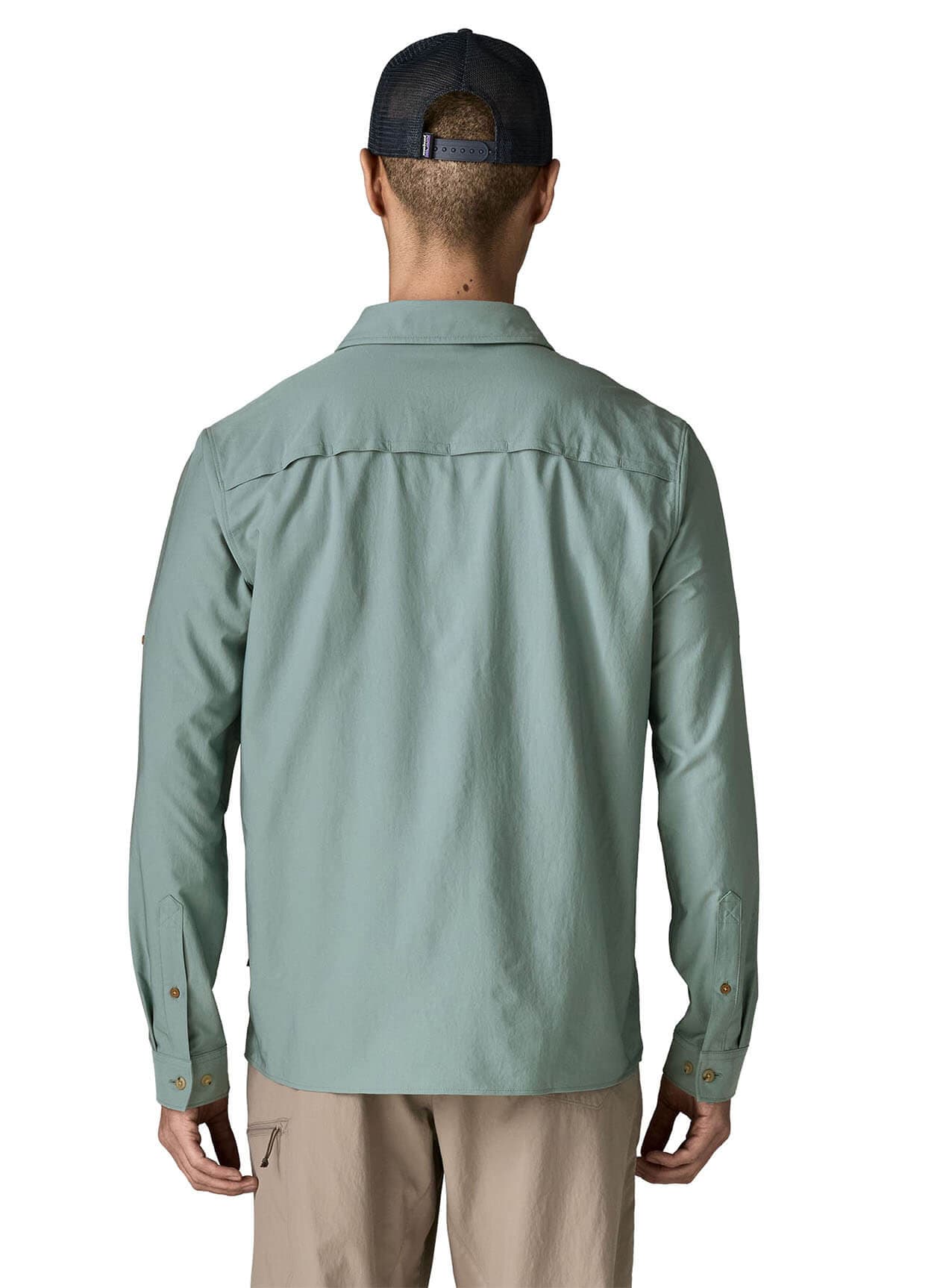 Patagonia Men's Self Guided Long-Sleeve Sun Shirt - Cyan 3XL