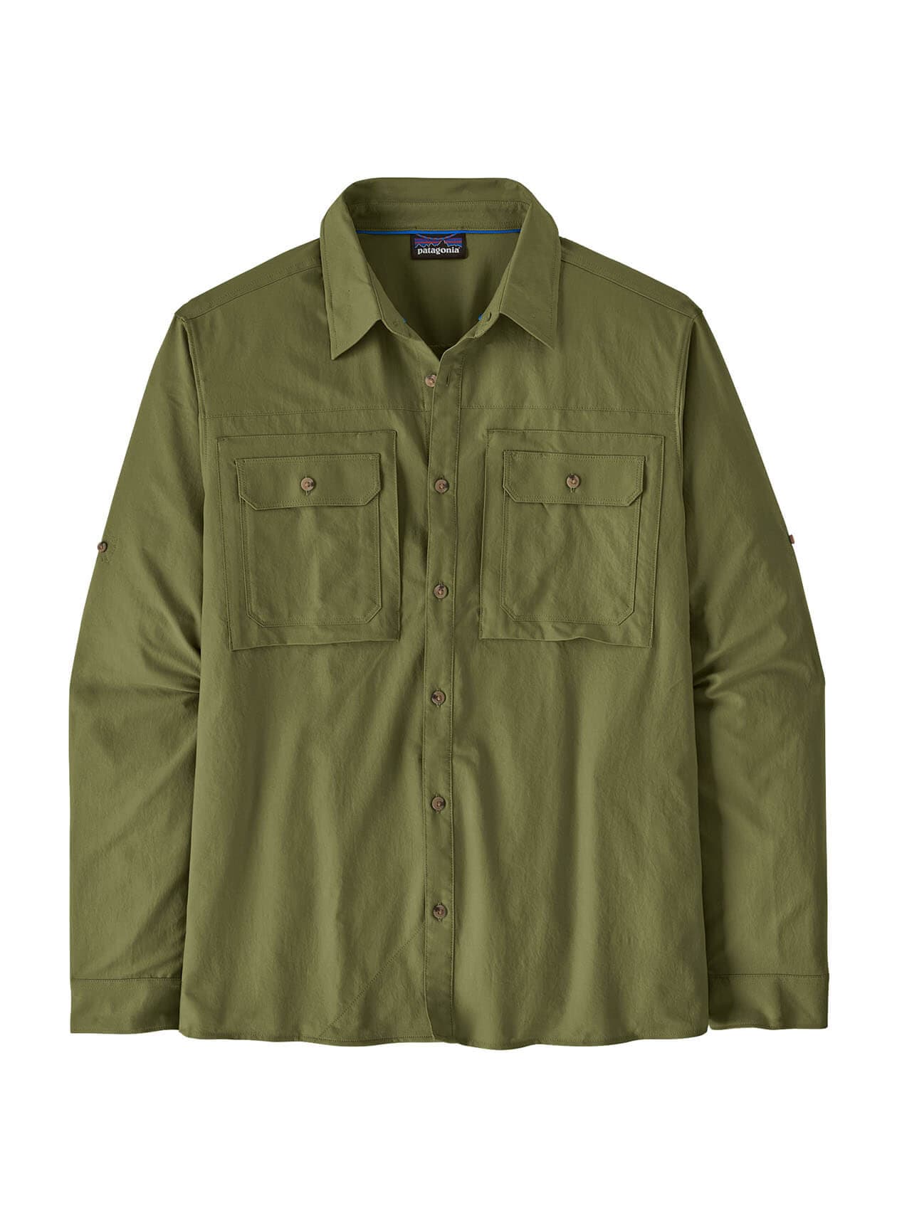 Patagonia Men's Self Guided Long-Sleeve Sun Shirt - Caper Green 3XL