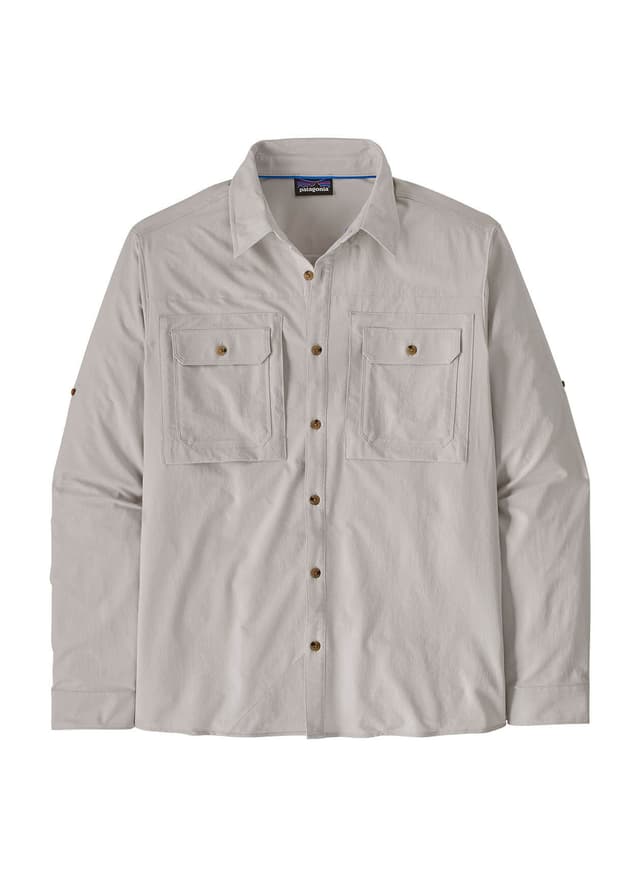 Patagonia Men's Self Guided Long-Sleeve Sun Shirt - Crisp Grey 3XL