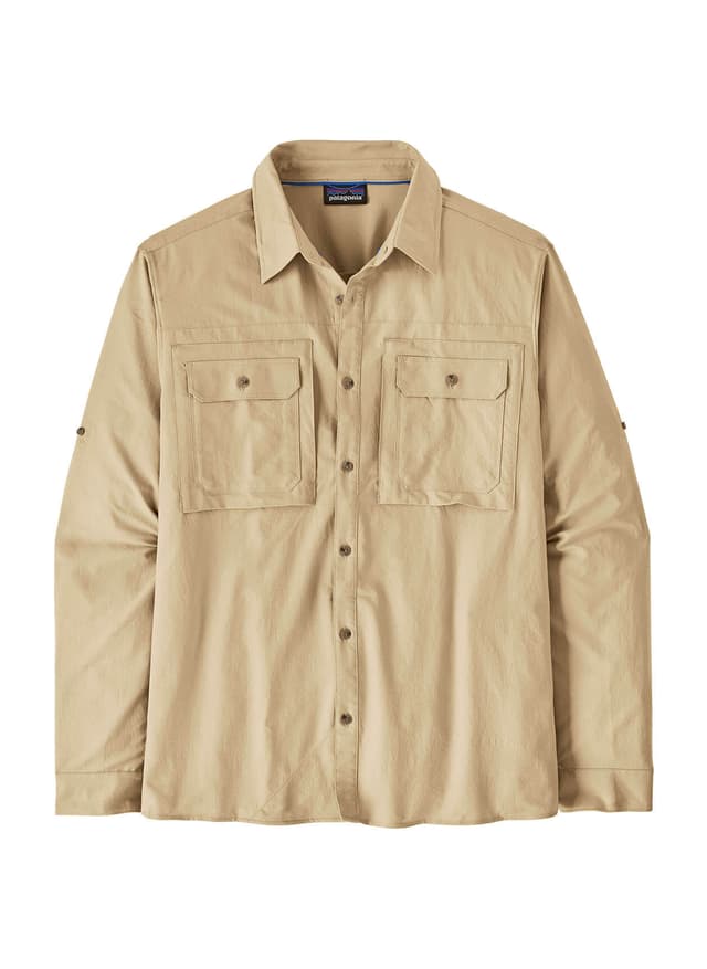 Patagonia Men's Self Guided Long-Sleeve Sun Shirt - Nautilus Tan 3XL