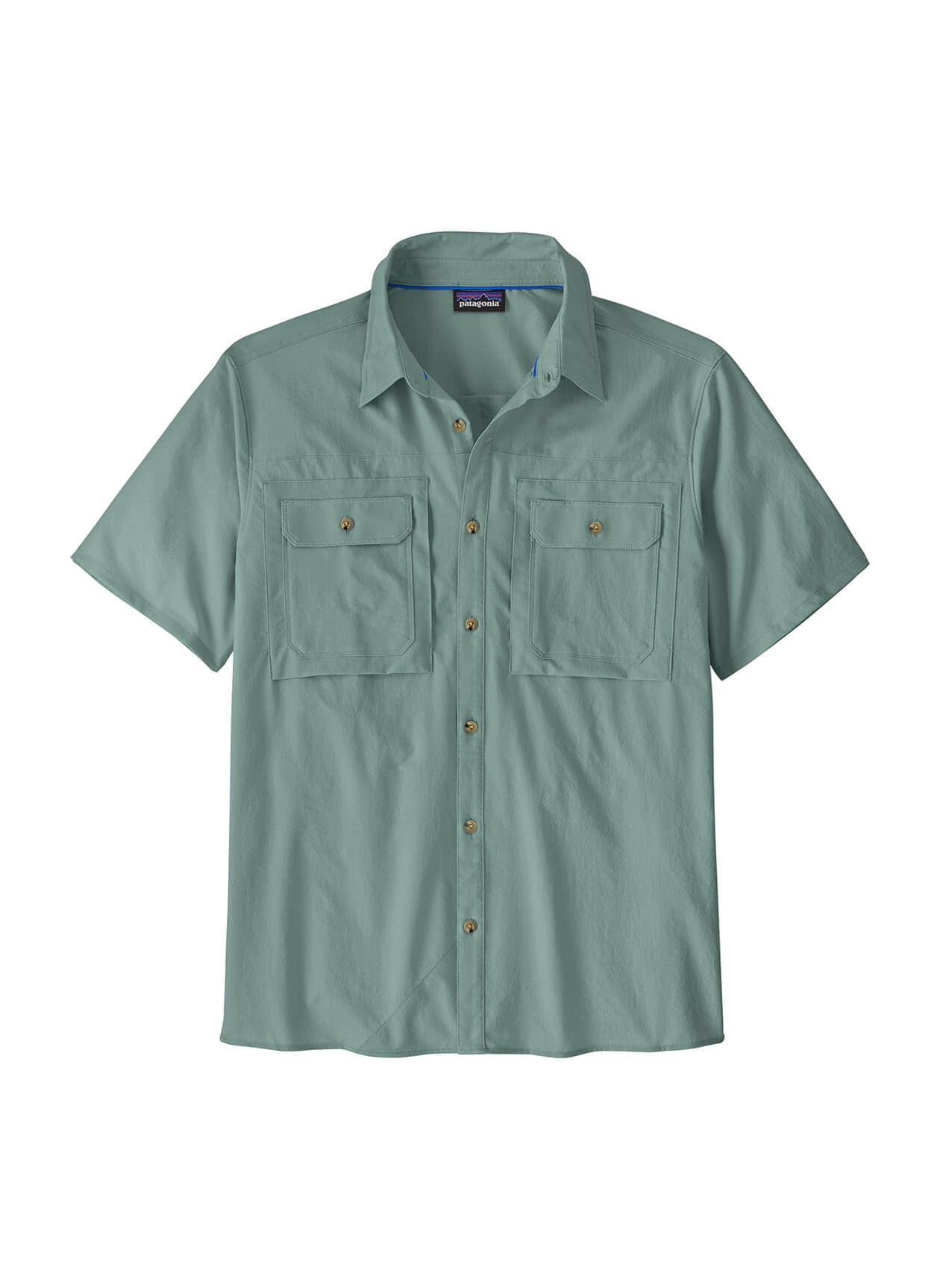 Patagonia Men's Self Guided Short-Sleeve Sun Shirt - Cyan 3XL