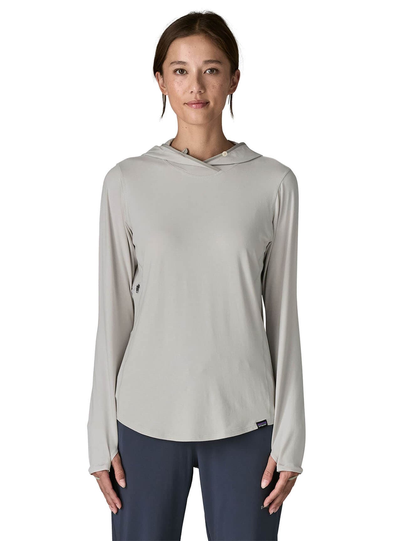 Patagonia Women's Tropic Comfort Natural UPF Hoody FW23 - Light Grey LG