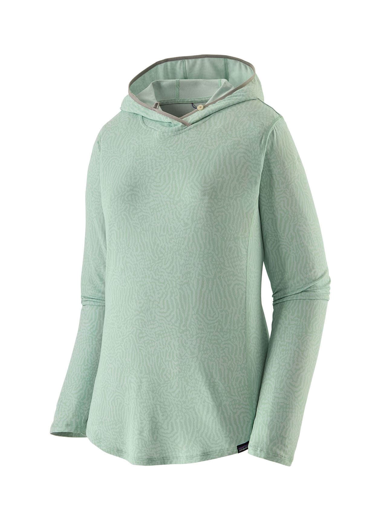 Patagonia Women's Tropic Comfort Natural UPF Hoody FW23 - Sea Run: Thin Ice LG