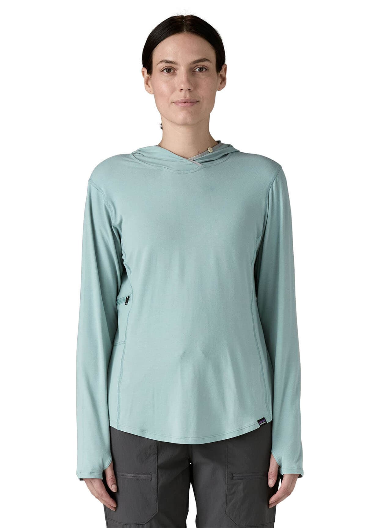 Patagonia Women's Tropic Comfort Natural UPF Hoody FW23 - Thermal Blue LG
