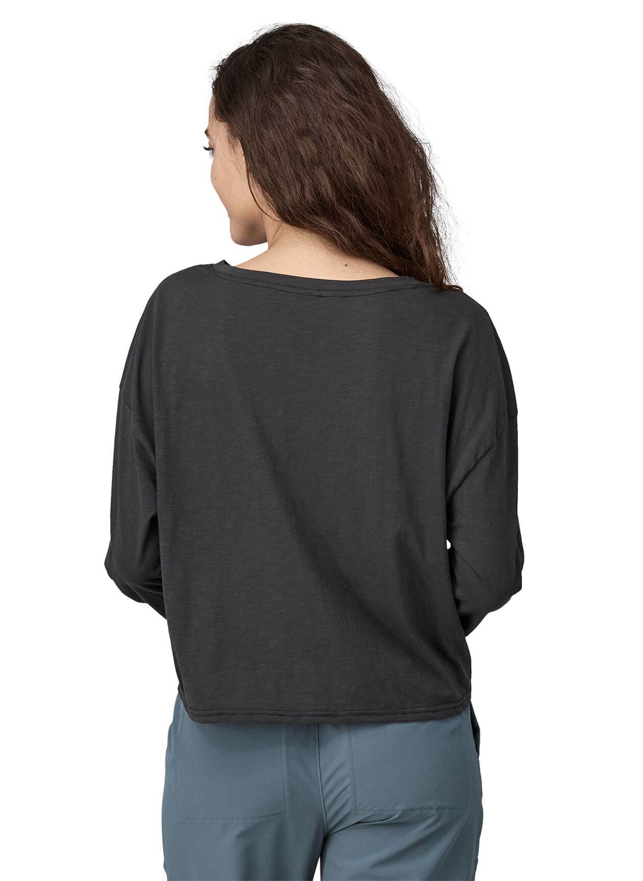 Patagonia Women's Mainstay Long-Sleeve Top - Black LG