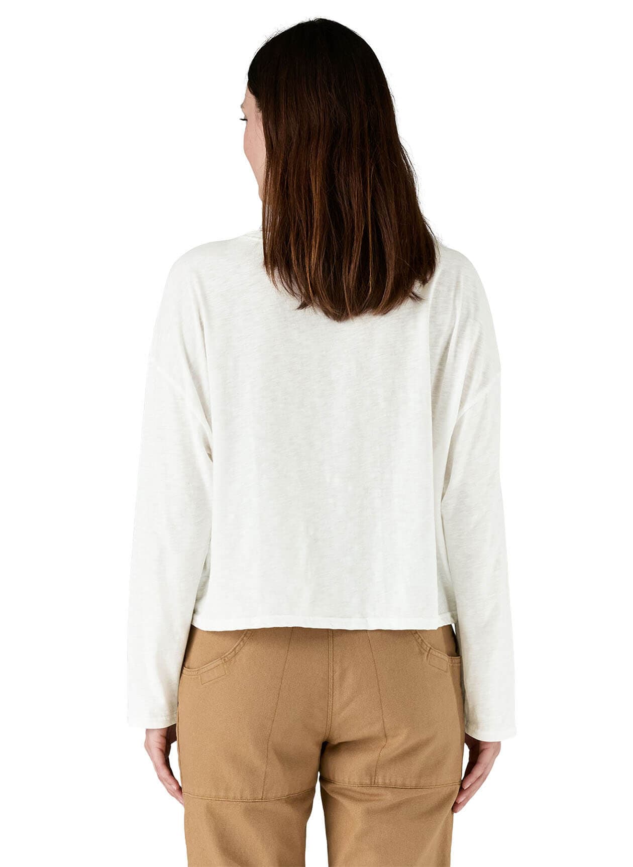 Patagonia Women's Mainstay Long-Sleeve Top - White LG