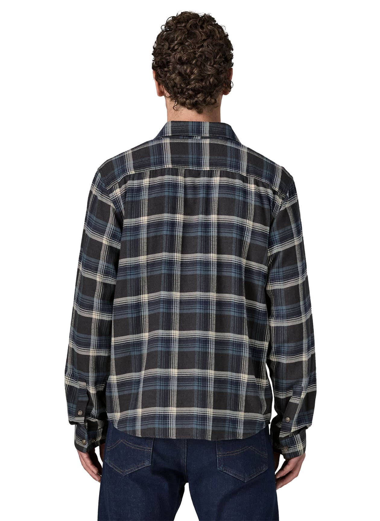 Patagonia Men's LW Fjord Flannel Long-Sleeve Shirt - Black 3XL