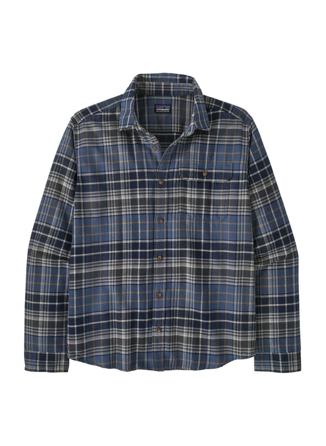 Patagonia Men's LW Fjord Flannel Long-Sleeve Shirt - Depth: New Navy 3XL