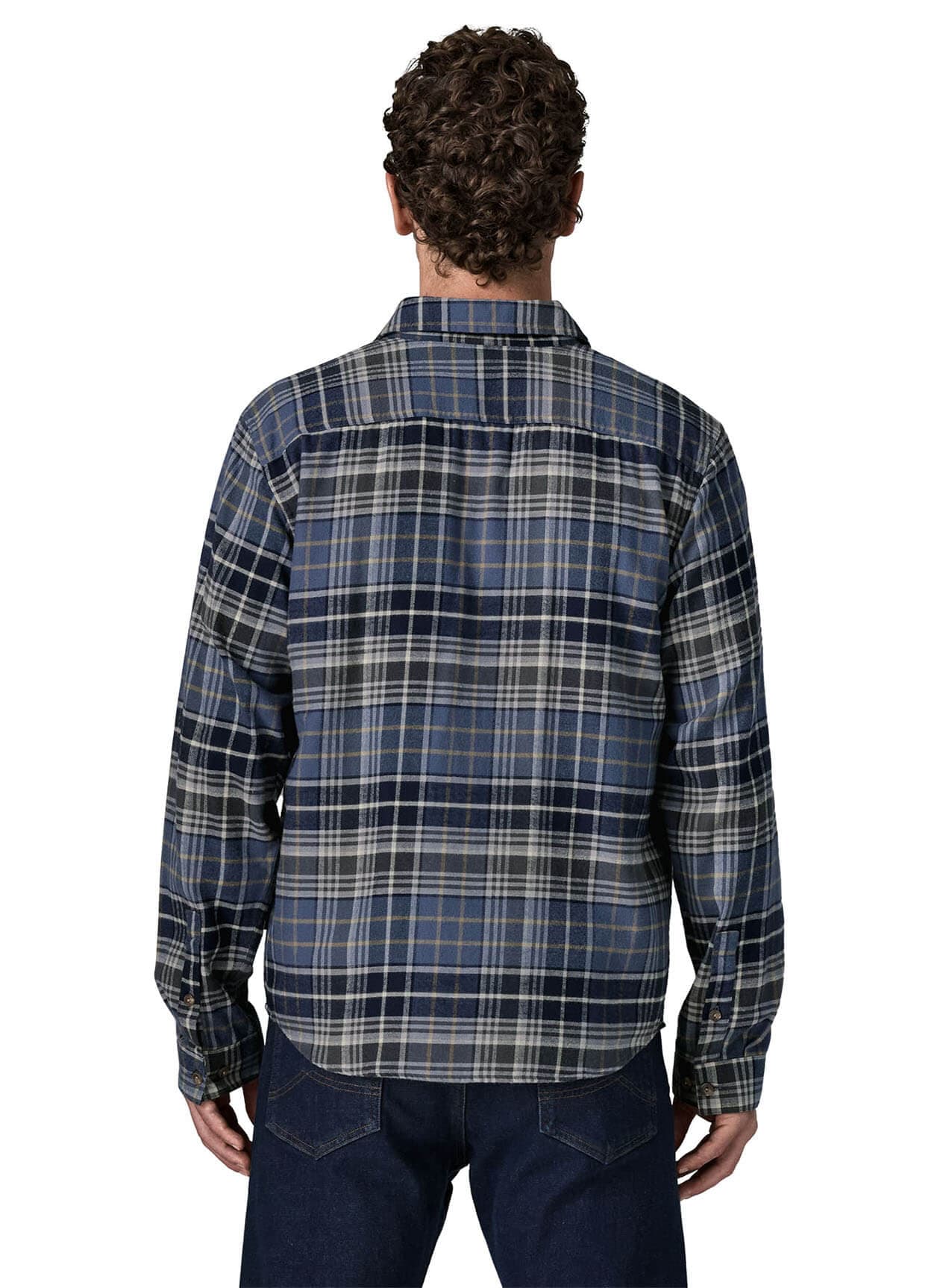 Patagonia Men's LW Fjord Flannel Long-Sleeve Shirt - Depth: New Navy 3XL